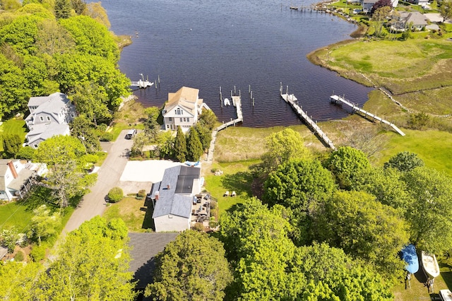 5 Quarry Rd, Stonington, CT 06355 - aerial perspective of suburban area featuring a large body of water