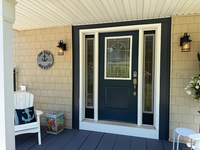 5 Quarry Rd, Stonington, CT 06355 - property entrance with a porch