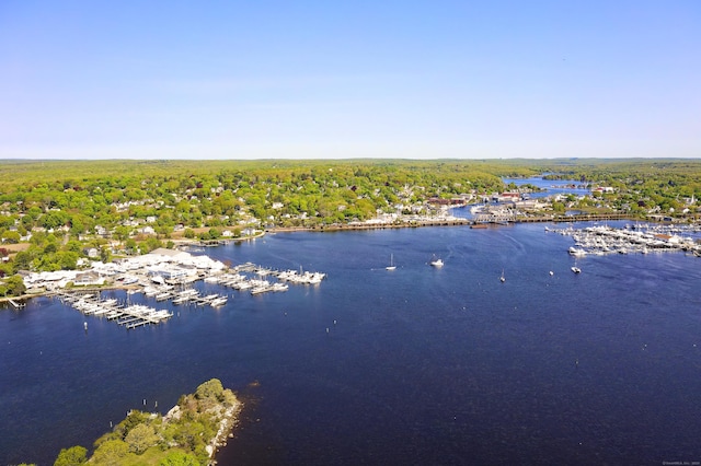 5 Quarry Rd, Stonington, CT 06355 - drone / aerial view of a large body of water and a marina