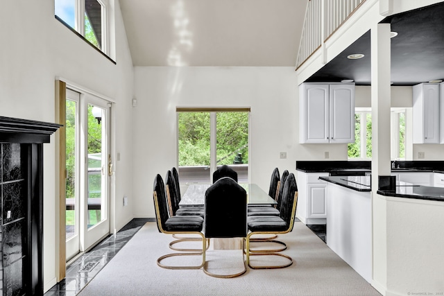 233 N Society Rd, Canterbury, CT 06331 - dining room with high vaulted ceiling and plenty of natural light