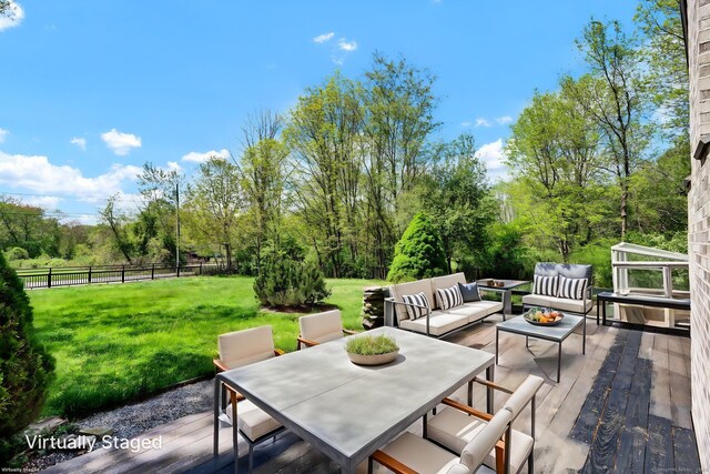 233 N Society Rd, Canterbury, CT 06331 - view of patio / terrace featuring outdoor lounge area