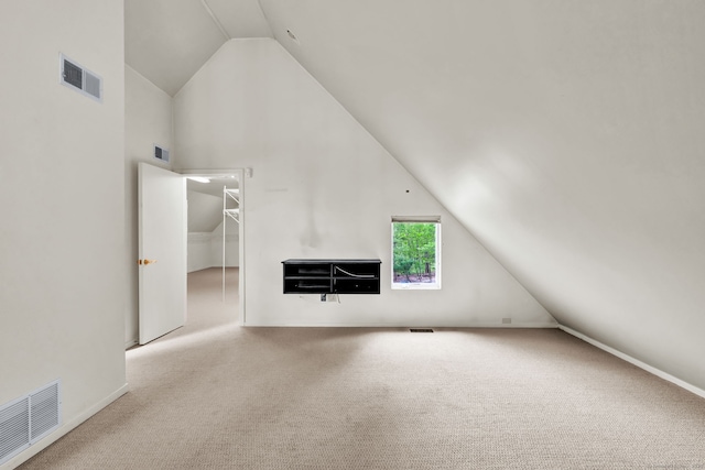 233 N Society Rd, Canterbury, CT 06331 - additional living space with lofted ceiling and carpet