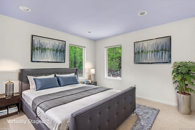 233 N Society Rd, Canterbury, CT 06331 - carpeted bedroom featuring baseboards and recessed lighting