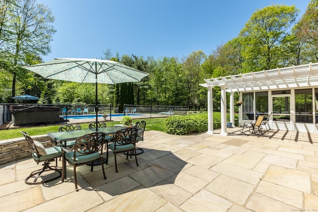 16 Cider Mill Rd, Burlington, CT 06013 - view of patio / terrace featuring a pergola and outdoor dining area