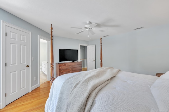 16 Cider Mill Rd, Burlington, CT 06013 - bedroom featuring light wood-style flooring and ceiling fan