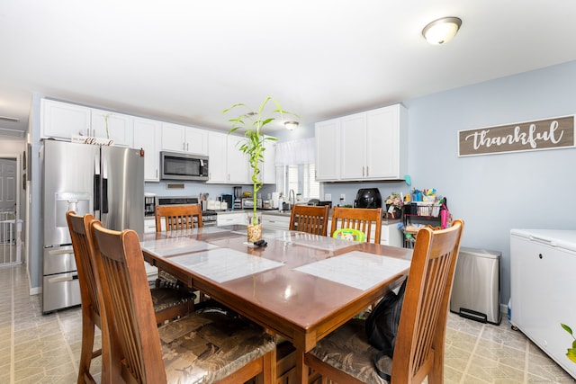 view of dining room