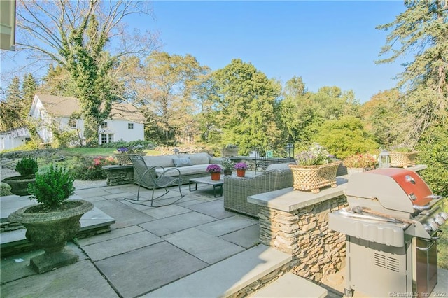 521 State St, Guilford, CT 06437 - view of patio / terrace with outdoor lounge area and area for grilling