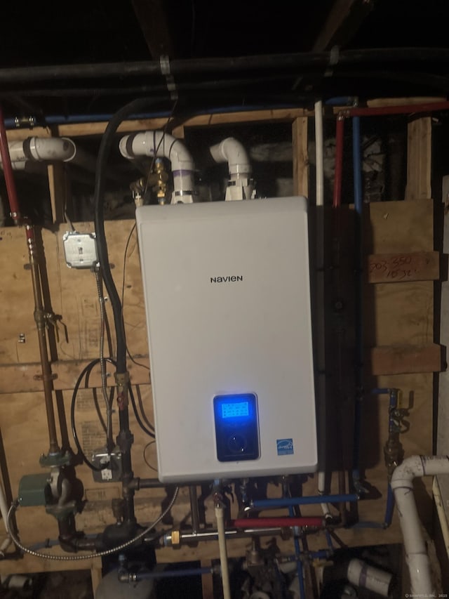 15 Townley St, Hartford, CT 06105 - utility room with tankless water heater