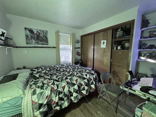 492 Providence New London Tpke, North Stonington, CT 06359 - bedroom featuring wood finished floors and a closet