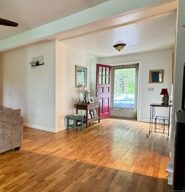492 Providence New London Tpke, North Stonington, CT 06359 - entryway featuring wood finished floors and baseboards