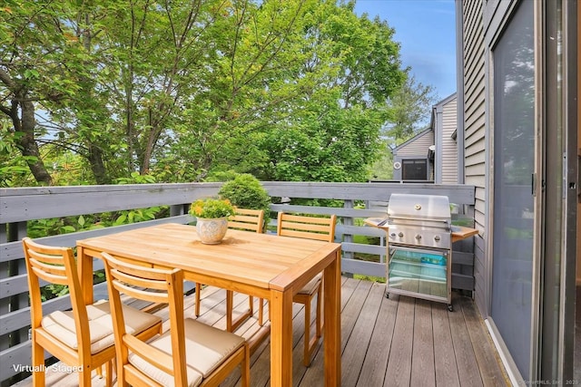 547 Pilgrim Hbr Unit 547, Wallingford, CT 06492 - deck featuring outdoor dining space and area for grilling