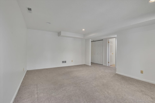 547 Pilgrim Hbr Unit 547, Wallingford, CT 06492 - empty room featuring light colored carpet, baseboards, and recessed lighting