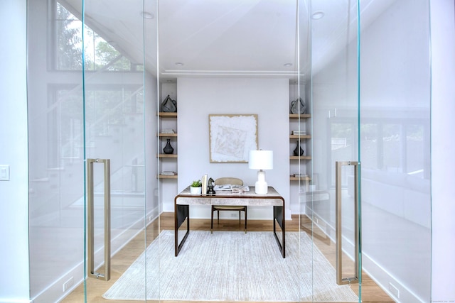 158 Compo Rd N, Westport, CT 06880 - office area featuring wood finished floors and baseboards