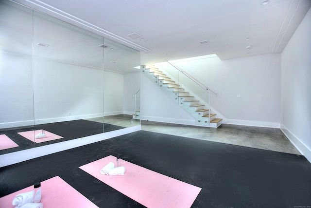 158 Compo Rd N, Westport, CT 06880 - exercise area featuring baseboards