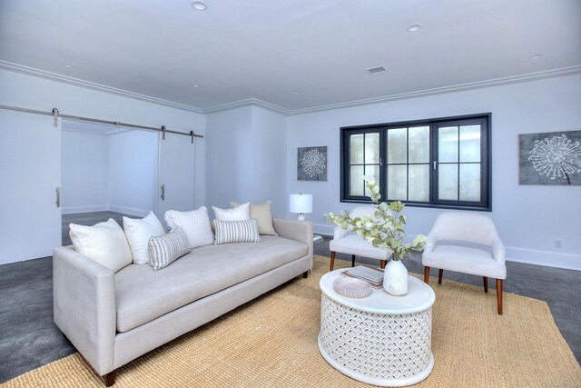 158 Compo Rd N, Westport, CT 06880 - living room with crown molding and baseboards