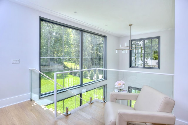 158 Compo Rd N, Westport, CT 06880 - living area with wood finished floors, baseboards, and crown molding