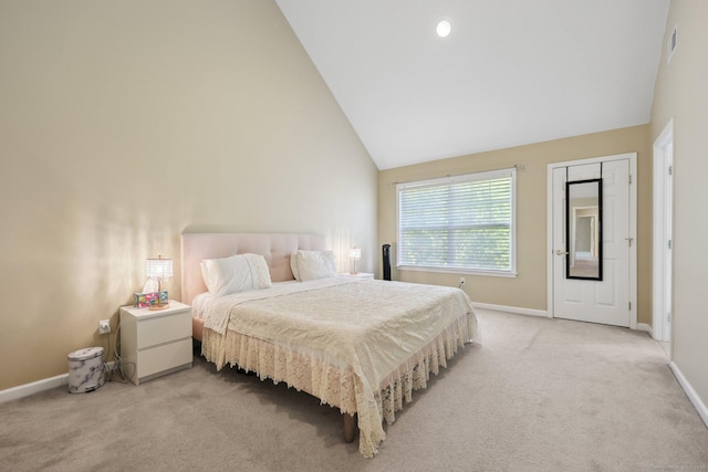 20 Goodwin Cir Unit 20, Hartford, CT 06105 - carpeted bedroom with lofted ceiling and baseboards