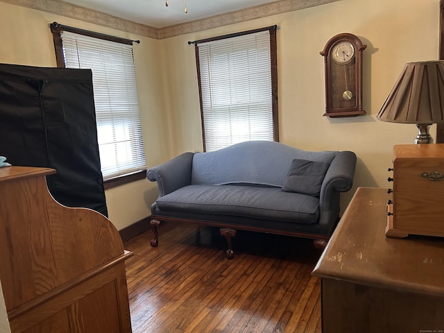 2060 Perkins St, Bristol, CT 06010 - sitting room with dark wood-style floors