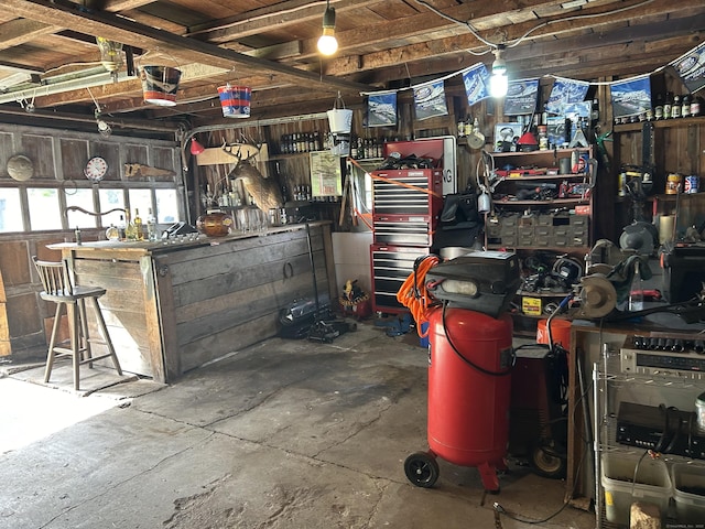 2060 Perkins St, Bristol, CT 06010 - garage with a workshop area
