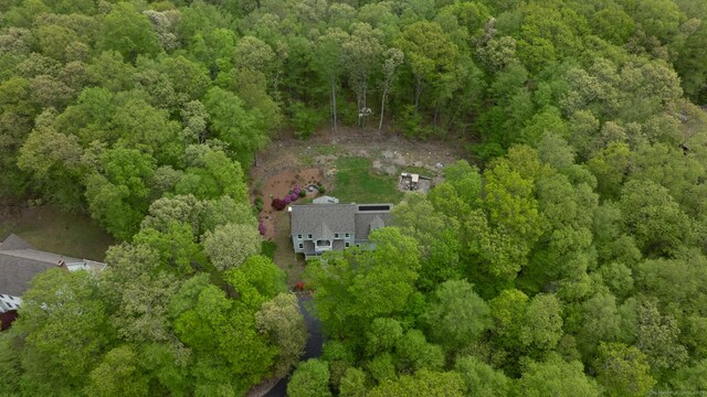 67 Blue Heron Dr, East Hampton, CT 06424 - aerial view of a heavily wooded area