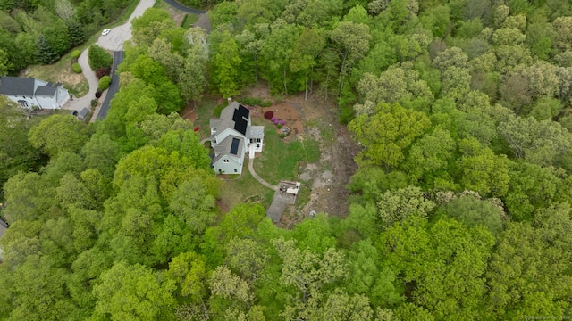 67 Blue Heron Dr, East Hampton, CT 06424 - aerial view of a heavily wooded area