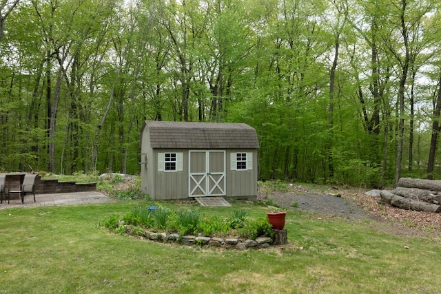 67 Blue Heron Dr, East Hampton, CT 06424 - view of shed featuring a view of trees