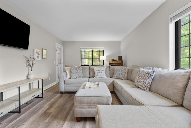 442 Swanson Cres Unit 442, Milford, CT 06461 - living area featuring wood finished floors and baseboards