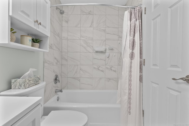 442 Swanson Cres Unit 442, Milford, CT 06461 - bathroom featuring shower / bath combination with curtain and toilet
