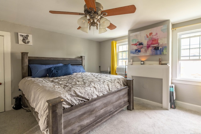 61 Williams St, Norwich, CT 06360 - carpeted bedroom with ceiling fan and baseboards