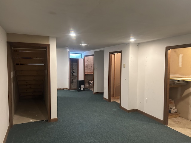 21 Oak Avenue Ext Unit 2, Torrington, CT 06790 - below grade area featuring carpet floors and baseboards