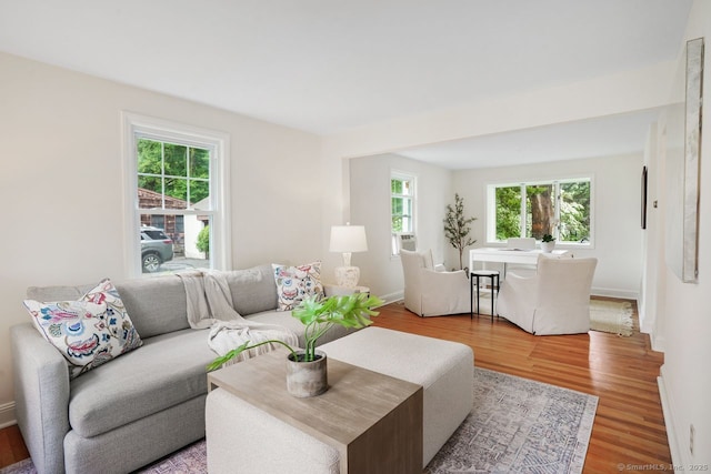 8 Bailey St, Trumbull, CT 06611 - living area with healthy amount of natural light and light wood-type flooring