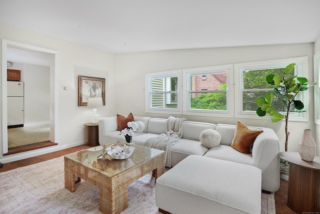 8 Bailey St, Trumbull, CT 06611 - carpeted living room with baseboards