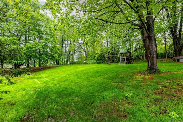1 Meadowview Ln, Bloomfield, CT 06002 - view of green lawn with a playground