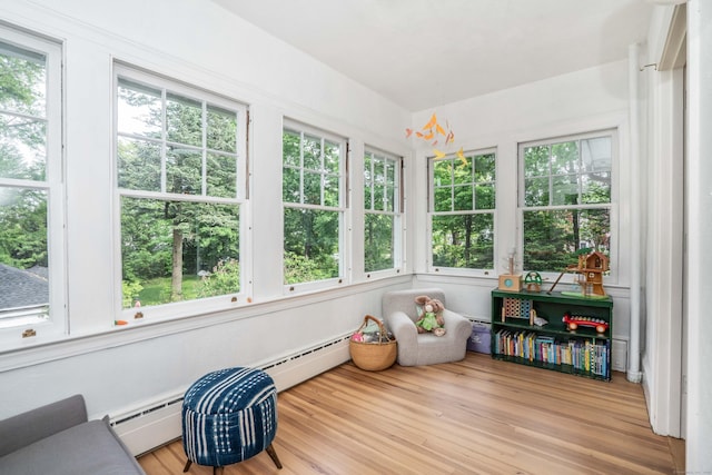 26 Ridgewood Rd, West Hartford, CT 06107 - sunroom with plenty of natural light and baseboard heating