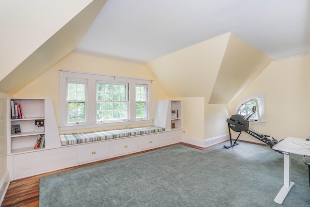 26 Ridgewood Rd, West Hartford, CT 06107 - bonus room featuring plenty of natural light, vaulted ceiling, and baseboards