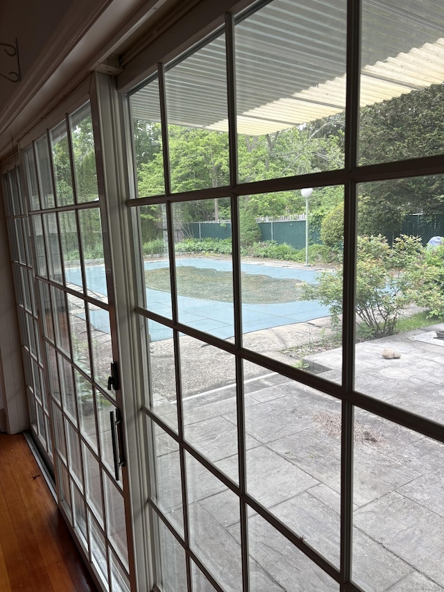 156 Russell Ave, Orange, CT 06477 - detailed view of wood finished floors and french doors