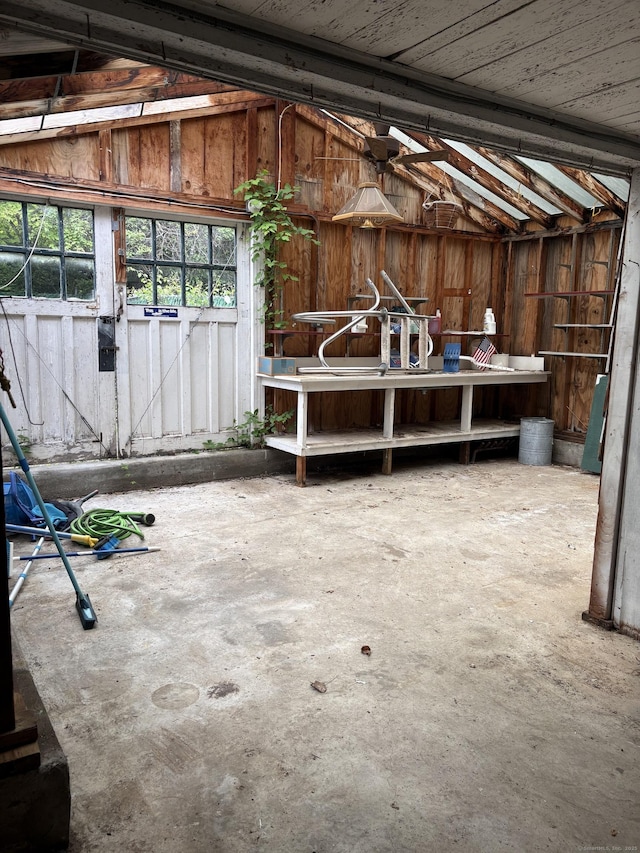 156 Russell Ave, Orange, CT 06477 - miscellaneous room featuring vaulted ceiling