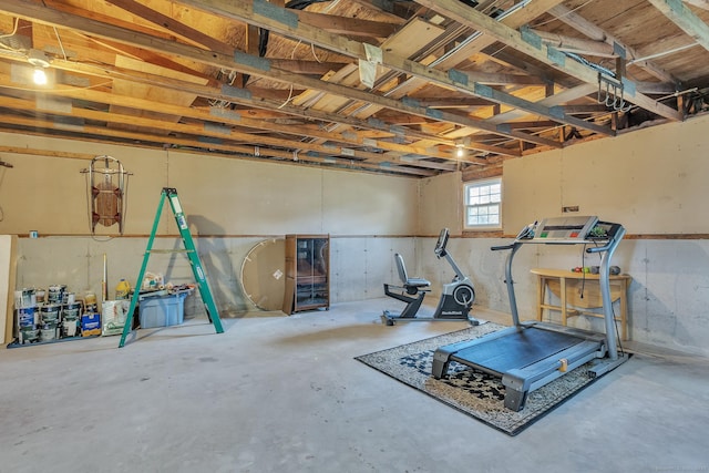 view of exercise room