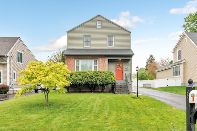 8 Thomas St, Trumbull, CT 06611 - view of front facade with brick siding
