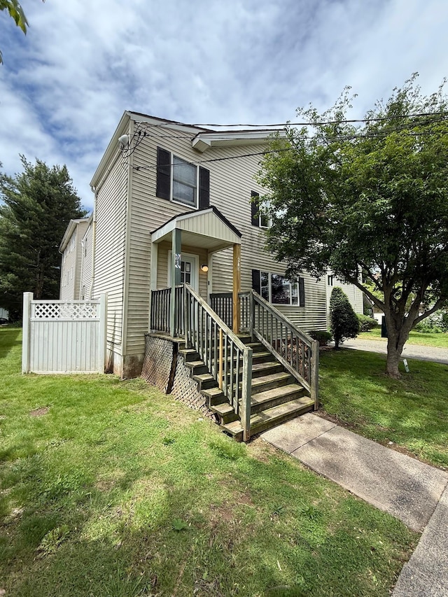 248 Lawlor St Apt 1, New Britain, CT 06051 - view of front of property with a front yard