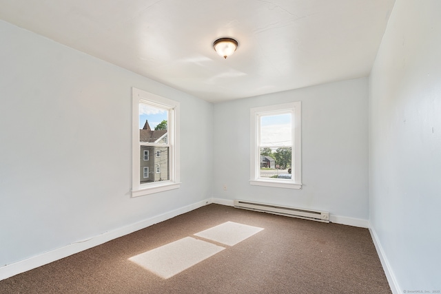 14 Palmer St, Killingly, CT 06239 - carpeted empty room with a baseboard radiator and baseboards
