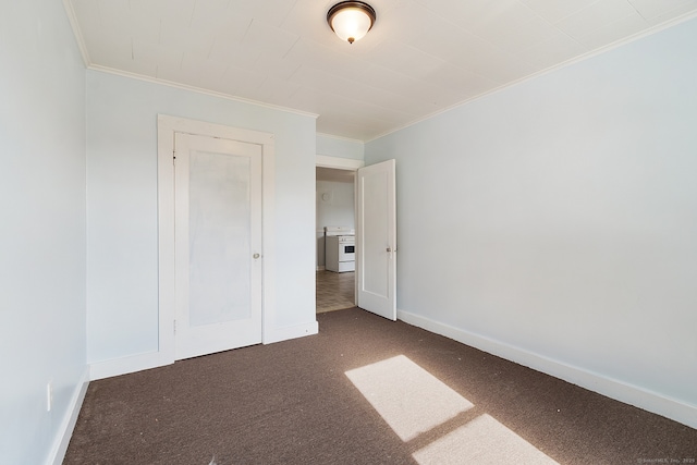 14 Palmer St, Killingly, CT 06239 - unfurnished bedroom with ornamental molding, carpet floors, and baseboards