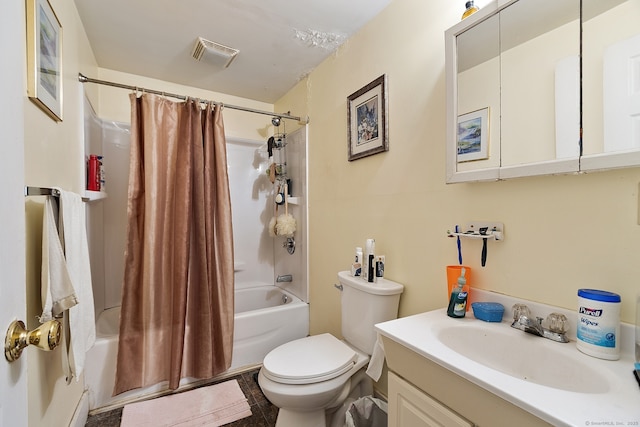 14 Palmer St, Killingly, CT 06239 - full bathroom featuring shower / bath combination with curtain, toilet, and vanity