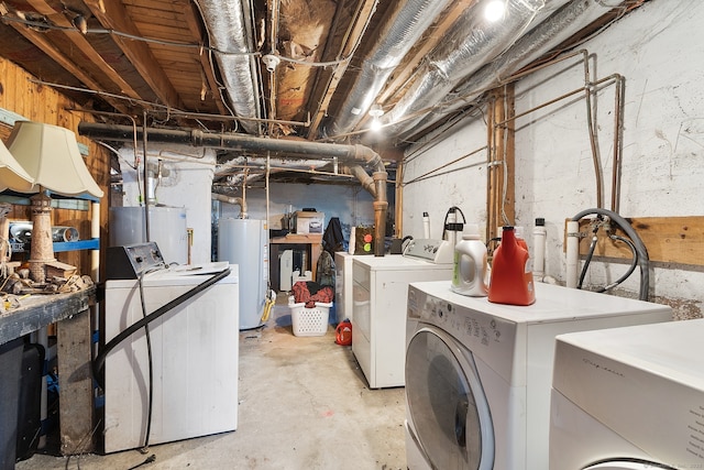 14 Palmer St, Killingly, CT 06239 - unfinished basement with independent washer and dryer and water heater