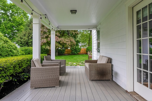 view of deck