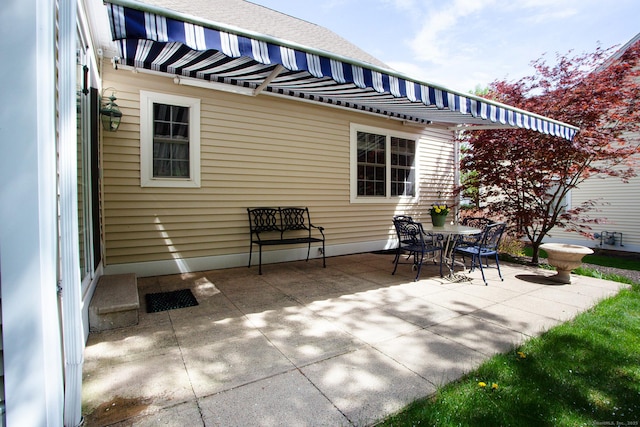 view of patio / terrace featuring outdoor dining area
