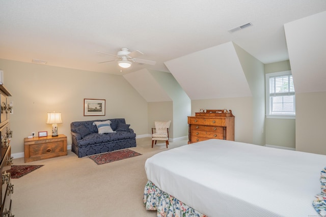 2 Plum Tree Cir, Farmington, CT 06032 - bedroom featuring carpet floors, vaulted ceiling, a ceiling fan, and baseboards