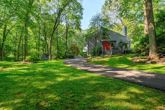 22 Kristy Dr, Bethel, CT 06801 - view of green lawn featuring a storage shed