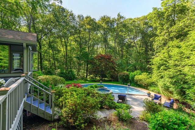 22 Kristy Dr, Bethel, CT 06801 - swimming pool with stairway and a patio