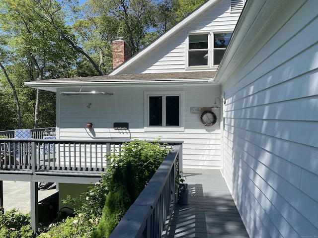 11 Thomas Rd, Westport, CT 06880 - view of wooden terrace